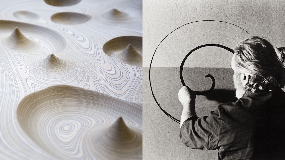 Tapio Wirkkala ja Ultima Thule -reliefi (1967). © EMMA / Ella Tommila, Sami Wirkkala